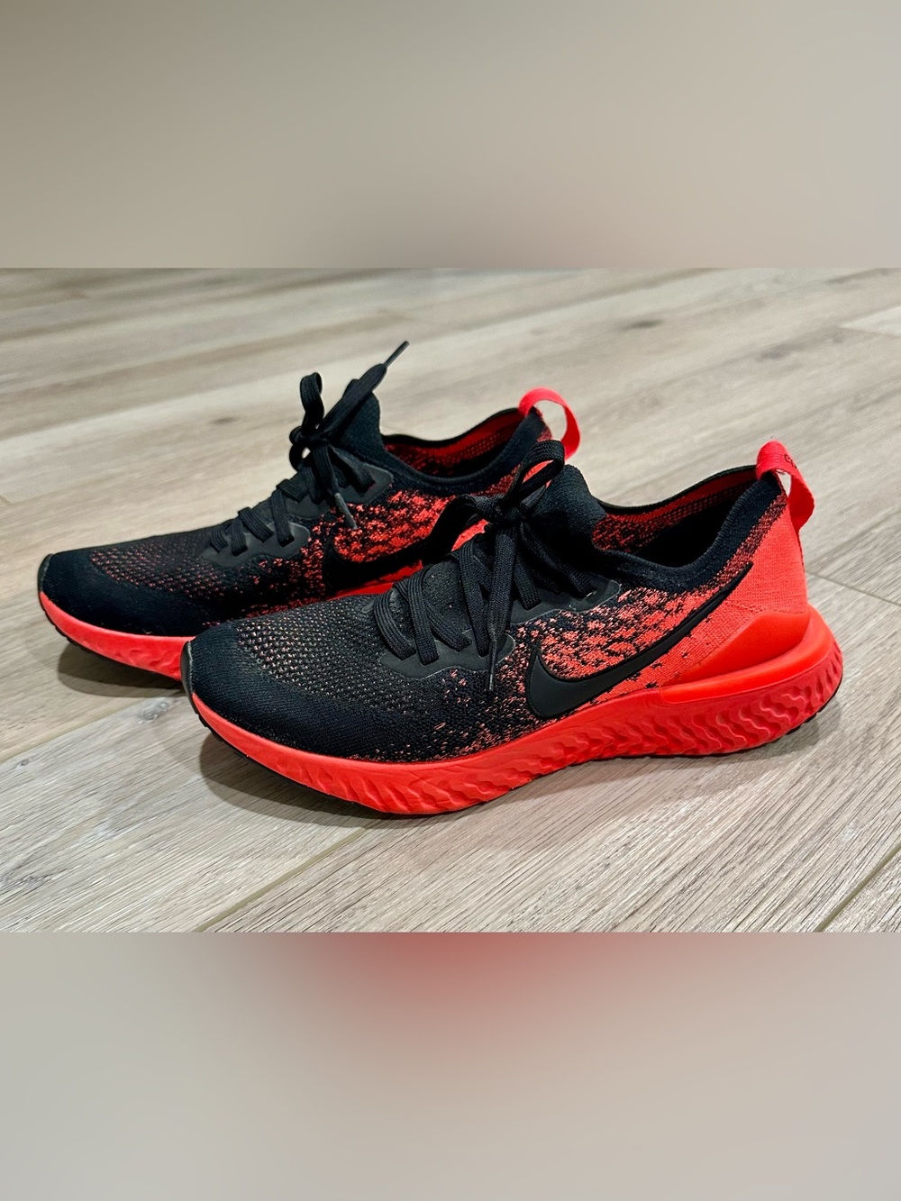 Nike Epic React Flyknit 2 "Bright Crimson Infrared" Running Shoes SIZE 9.5